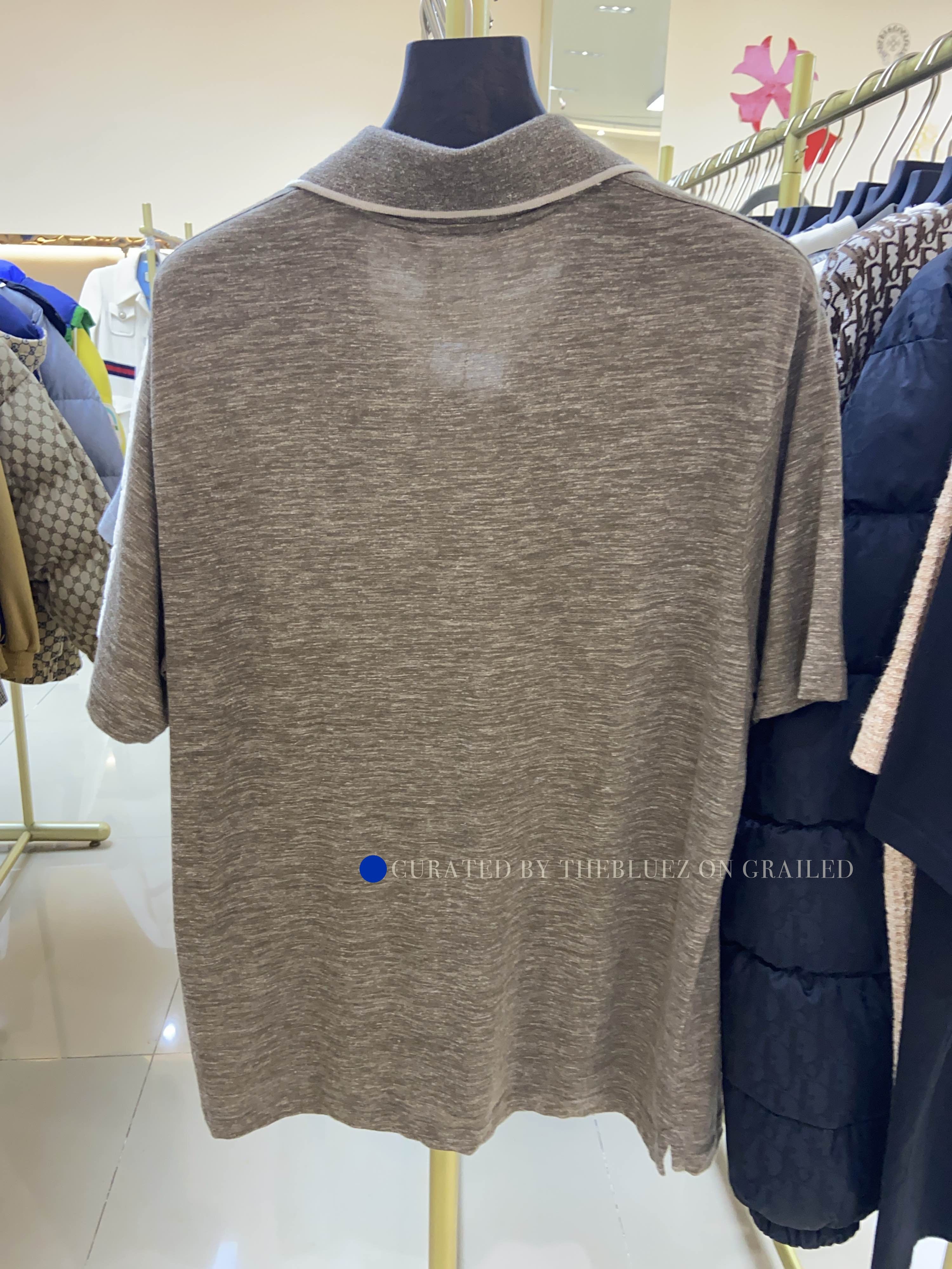 Loro Piana Beige Short-Sleeve Polo Shirt Size L Size US L / EU 52-54 / 3 - 2 Thumbnail
