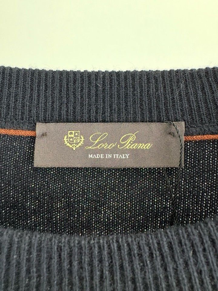 Loro Piana Black Long-Sleeve Knit Sweater Size US XXL / EU 58 / 5 - 3 Thumbnail