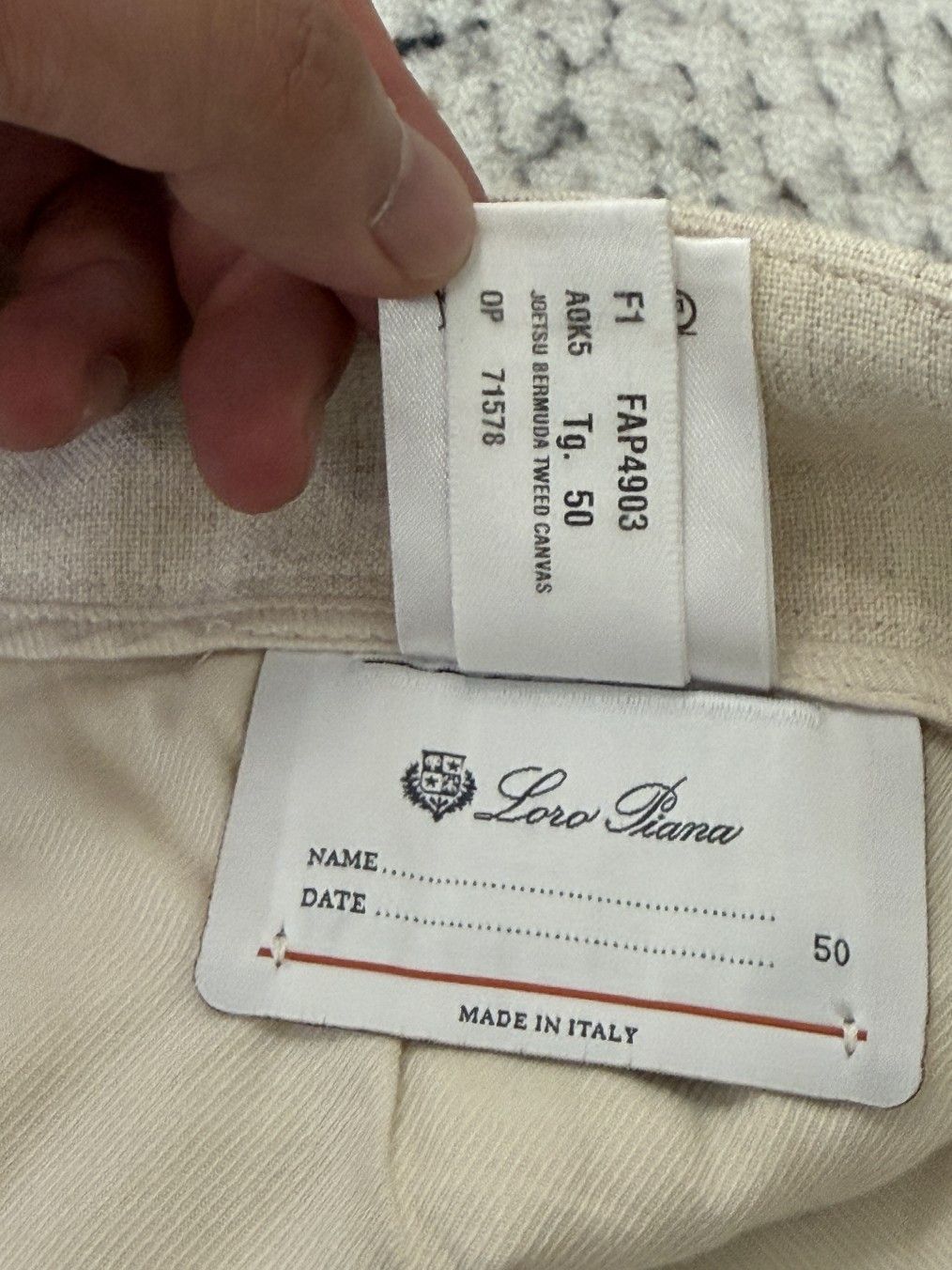 Loro Piana Beige Pleated Tailored Shorts Size US 34 / EU 50 - 3 Thumbnail