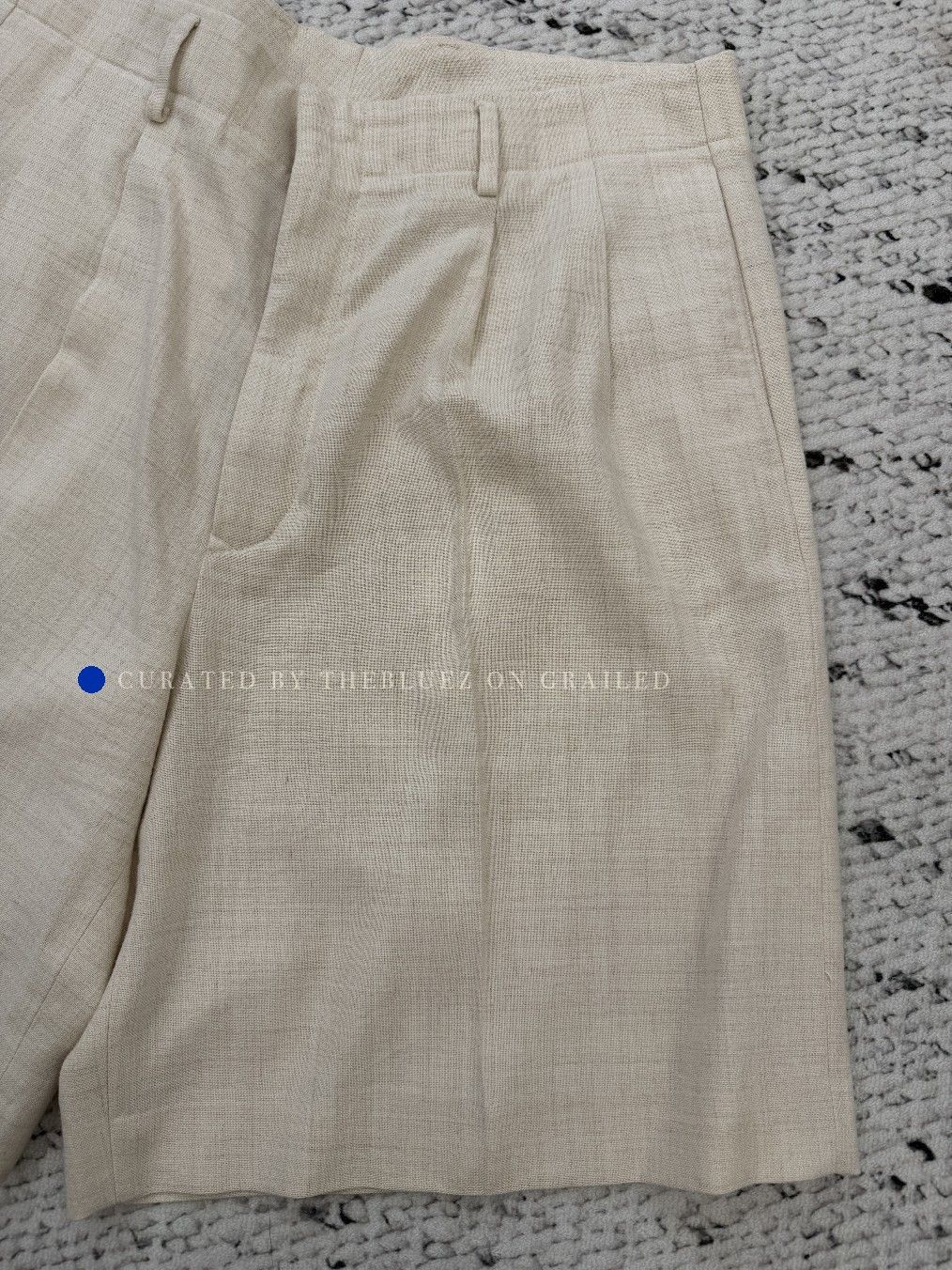 Loro Piana Beige Pleated Tailored Shorts Size US 34 / EU 50 - 9 Thumbnail