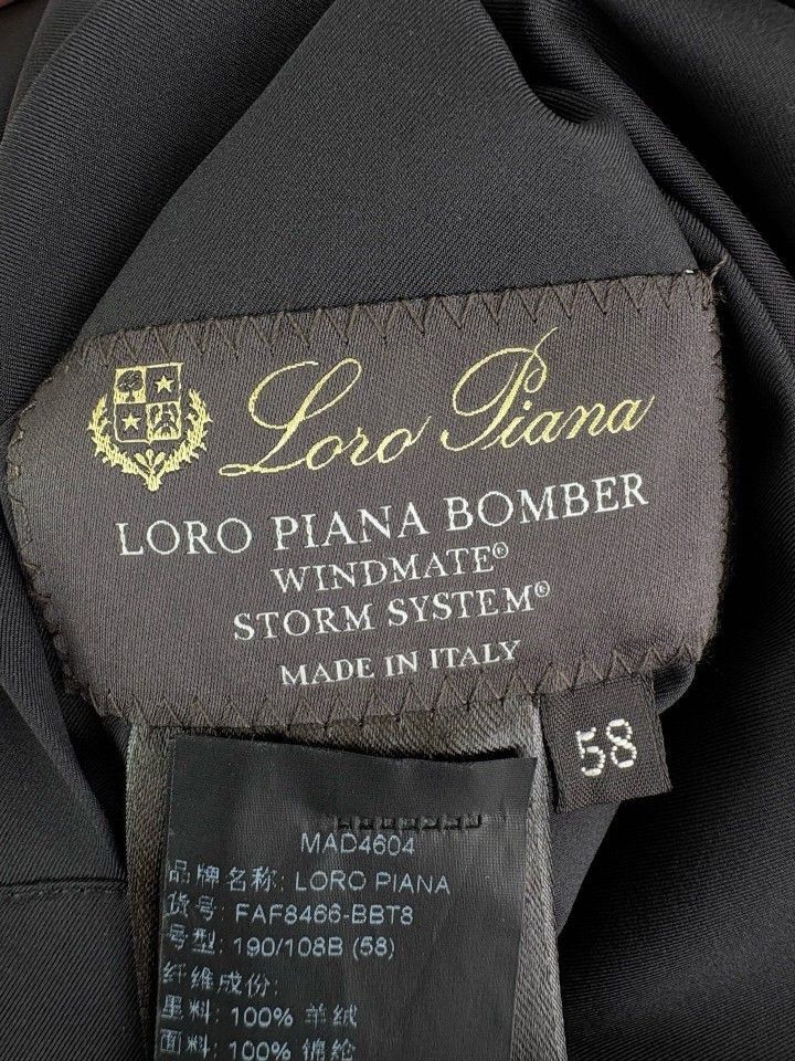 Loro Piana Black Zip-Up Light Jacket - XXL Size US XXL / EU 58 / 5 - 3 Thumbnail