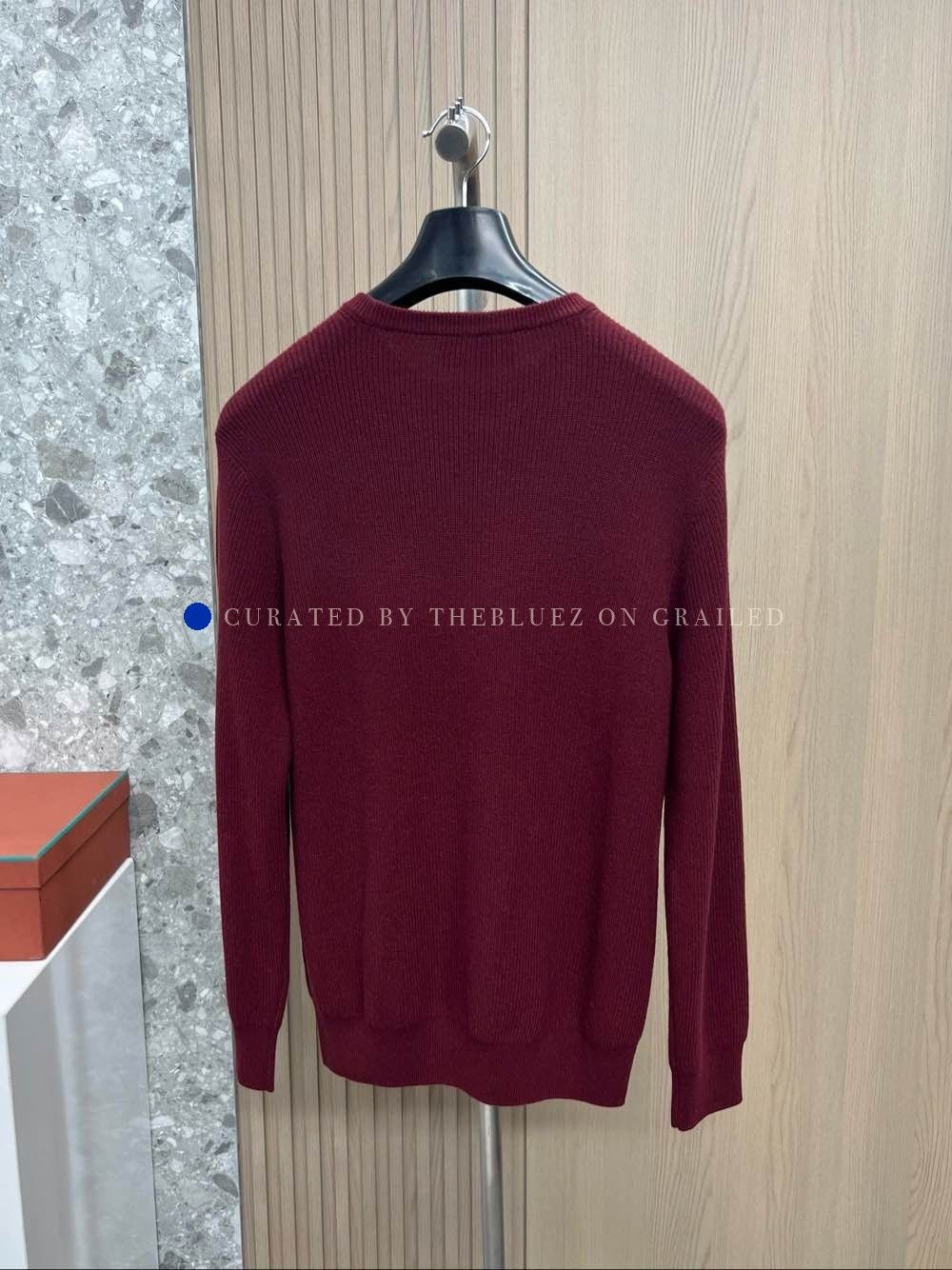 Loro Piana Red Long Sleeve Ribbed Sweater Size L Size US L / EU 52-54 / 3 - 2 Thumbnail