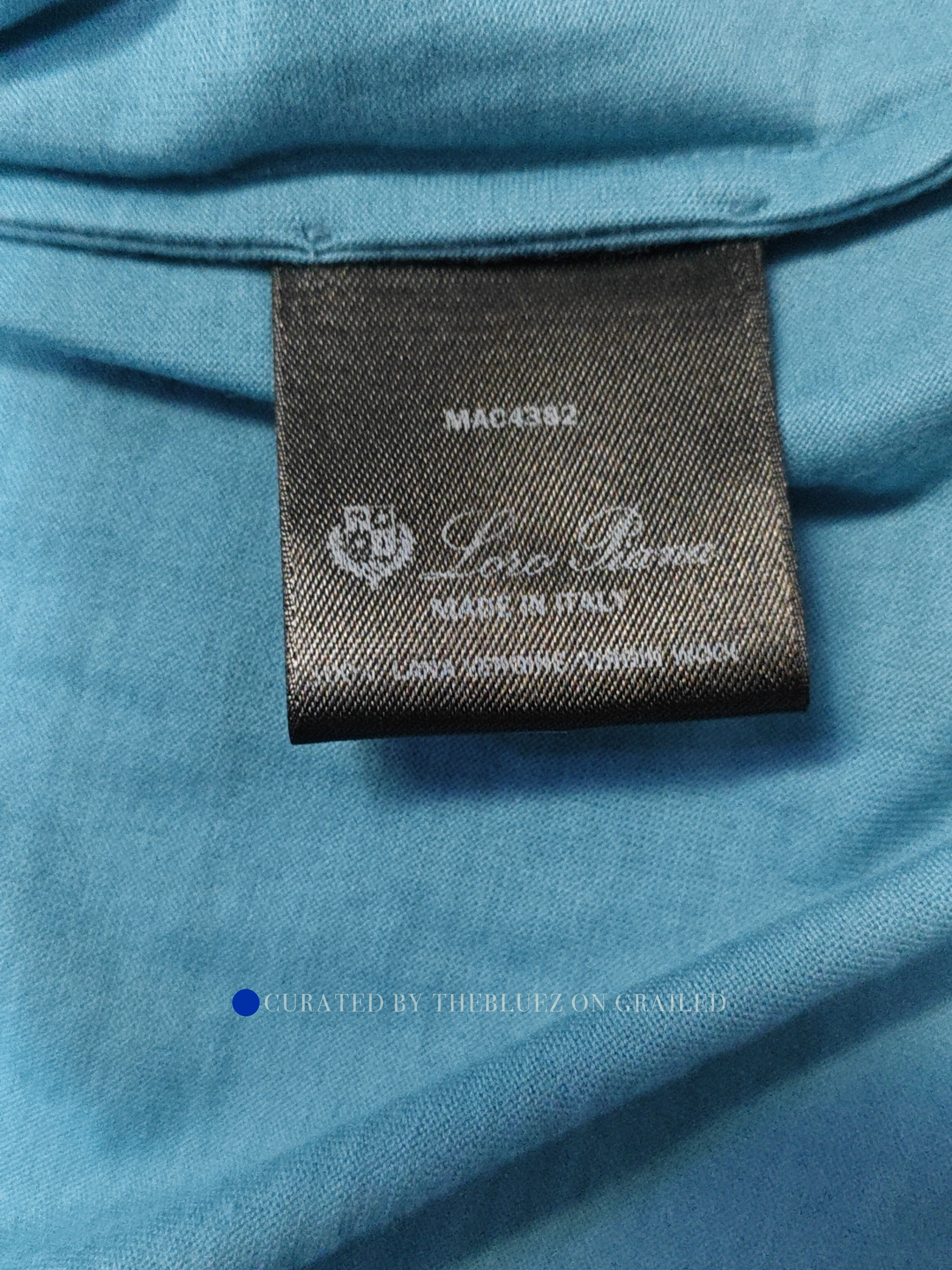 Loro Piana Blue Short-Sleeve Polo Shirt - Size S Size US S / EU 44-46 / 1 - 4 Thumbnail