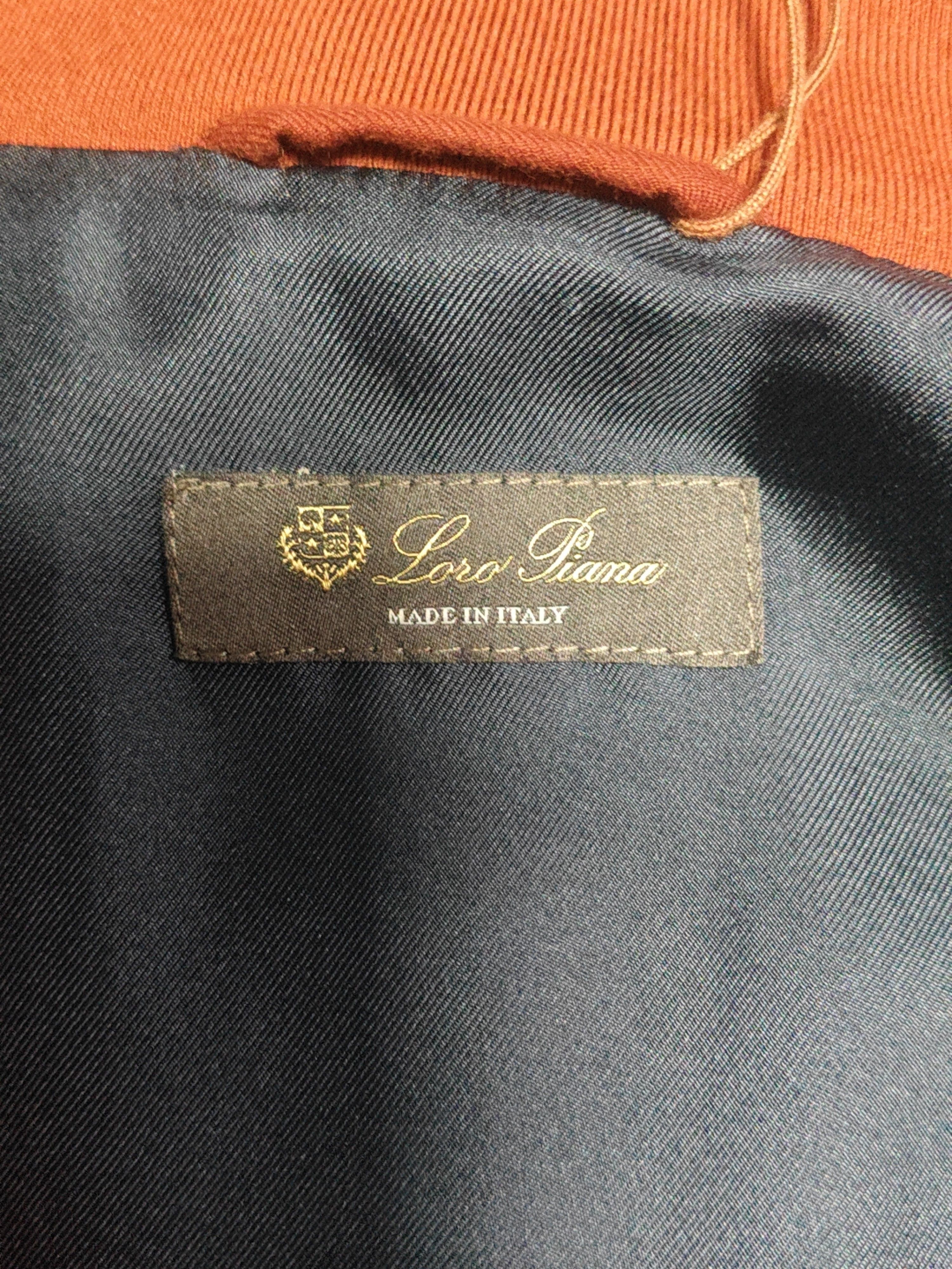 Loro Piana Orange XL Bomber Jacket Size US XL / EU 56 / 4 - 3 Thumbnail