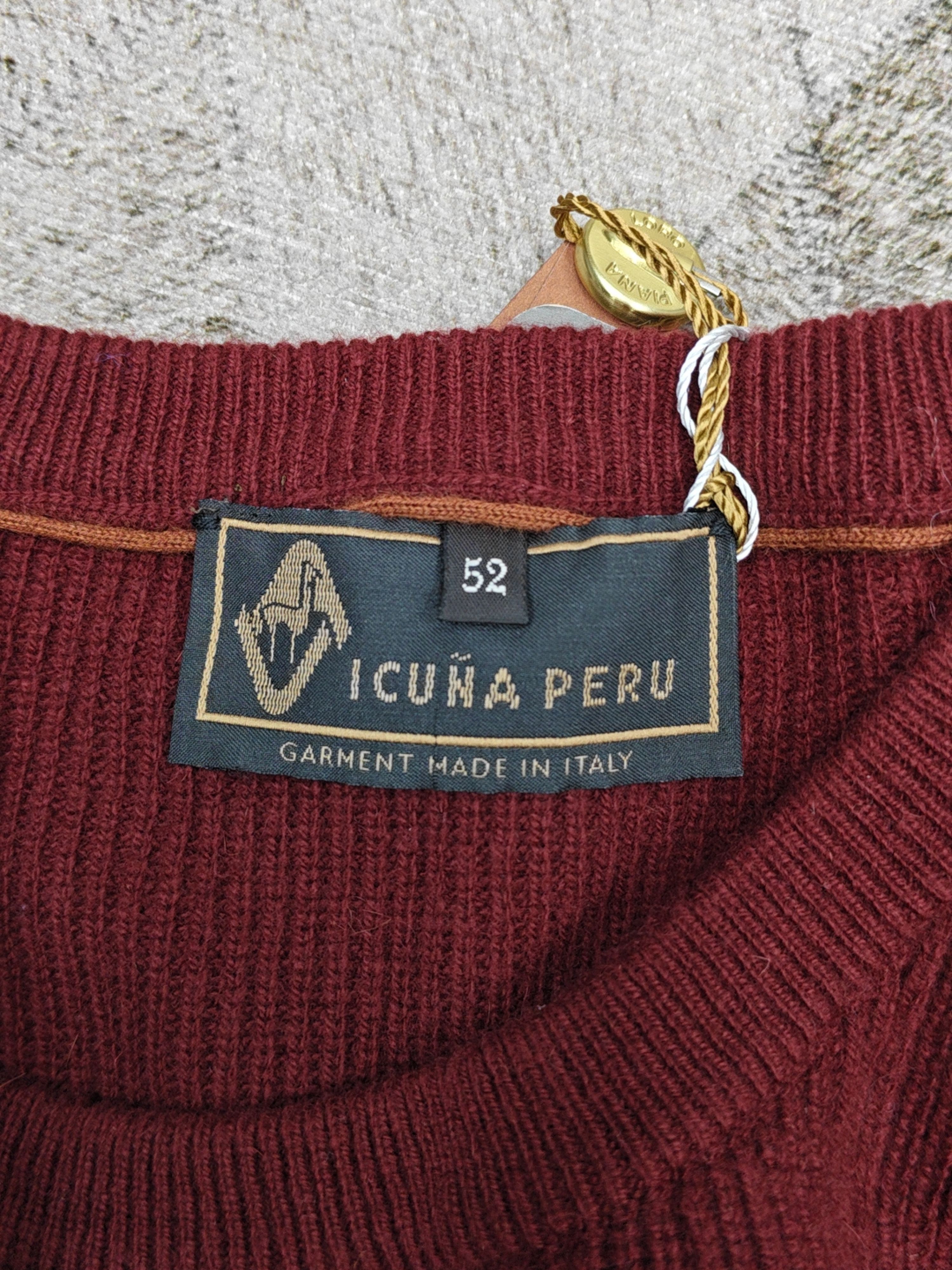 Loro Piana Red Long-Sleeve Knit Sweater Size US L / EU 52-54 / 3 - 3 Thumbnail