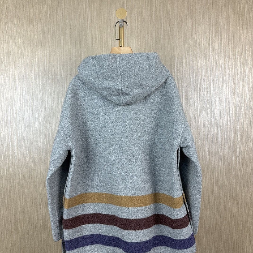 Loro Piana Gray Striped Zip-Up Hoodie with Horizontal Accents Size US S / EU 44-46 / 1 - 2 Thumbnail