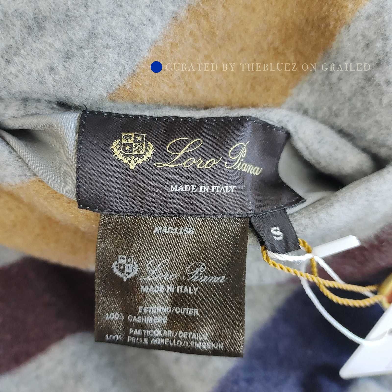 Loro Piana Gray Striped Zip-Up Hoodie with Horizontal Accents Size US S / EU 44-46 / 1 - 3 Thumbnail