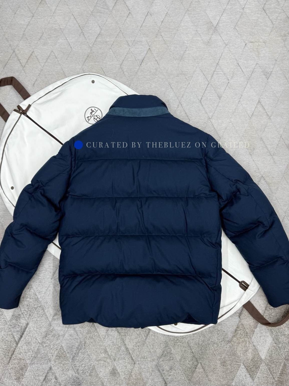 Loro Piana Blue Puffer Jacket - Size L Size US L / EU 52-54 / 3 - 2 Thumbnail