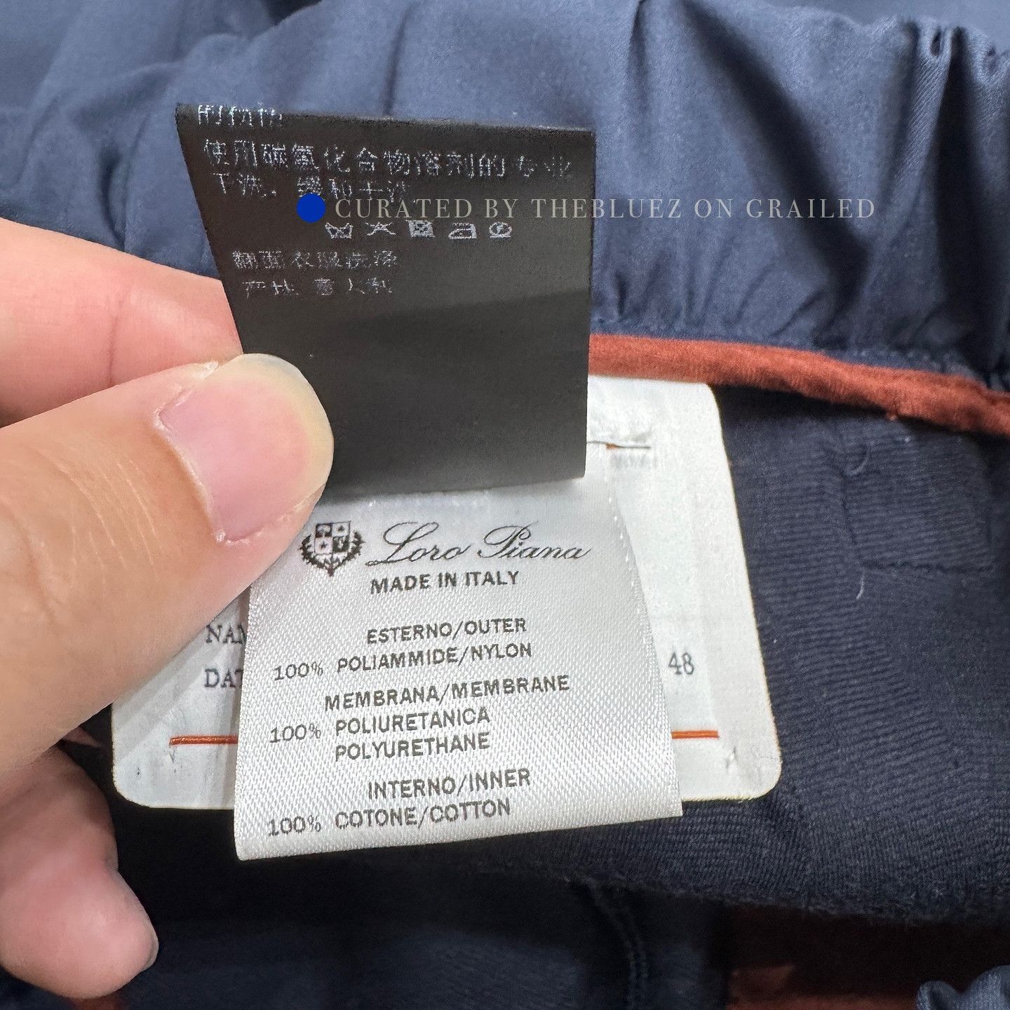 Loro Piana Blue Casual Pants with Elastic Waist - Size 32 Size US 32 / EU 48 - 5 Thumbnail