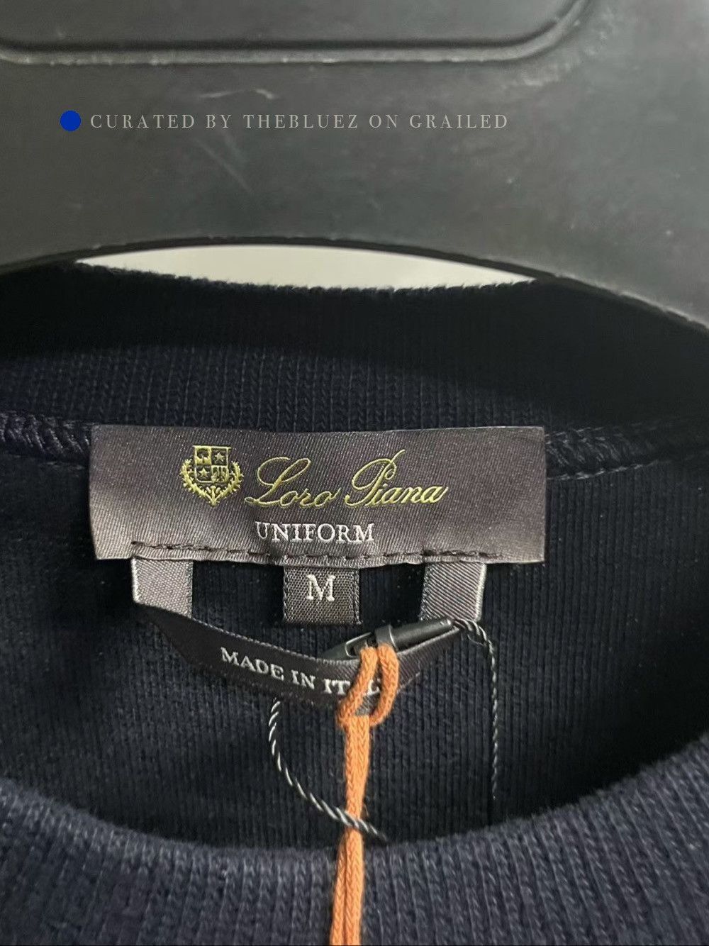 Loro Piana Blue Crewneck Sweatshirt Size M Size US M / EU 48-50 / 2 - 3 Thumbnail