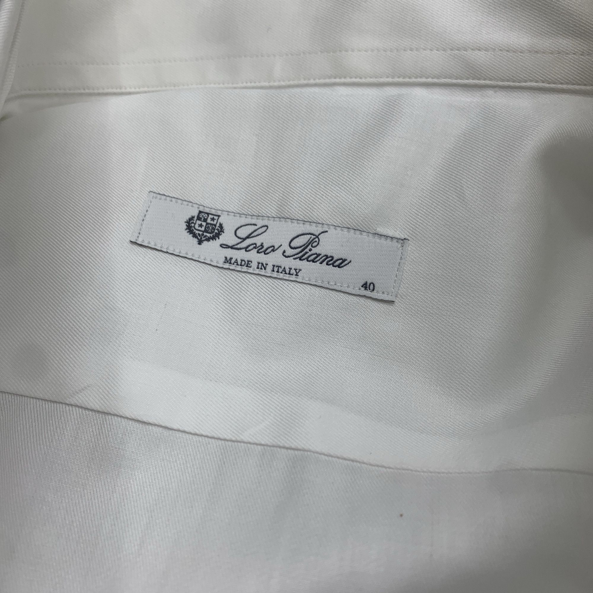 Loro Piana White Long Sleeve Button-Up Shirt Size US XXS / EU 40 - 3 Thumbnail