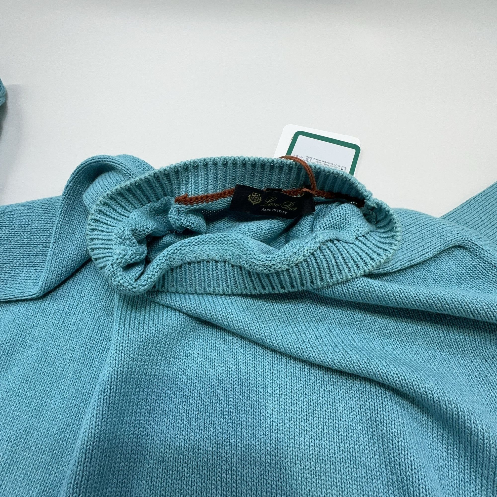 Loro Piana Blue Crewneck Sweater Size US L / EU 52-54 / 3 - 6 Thumbnail