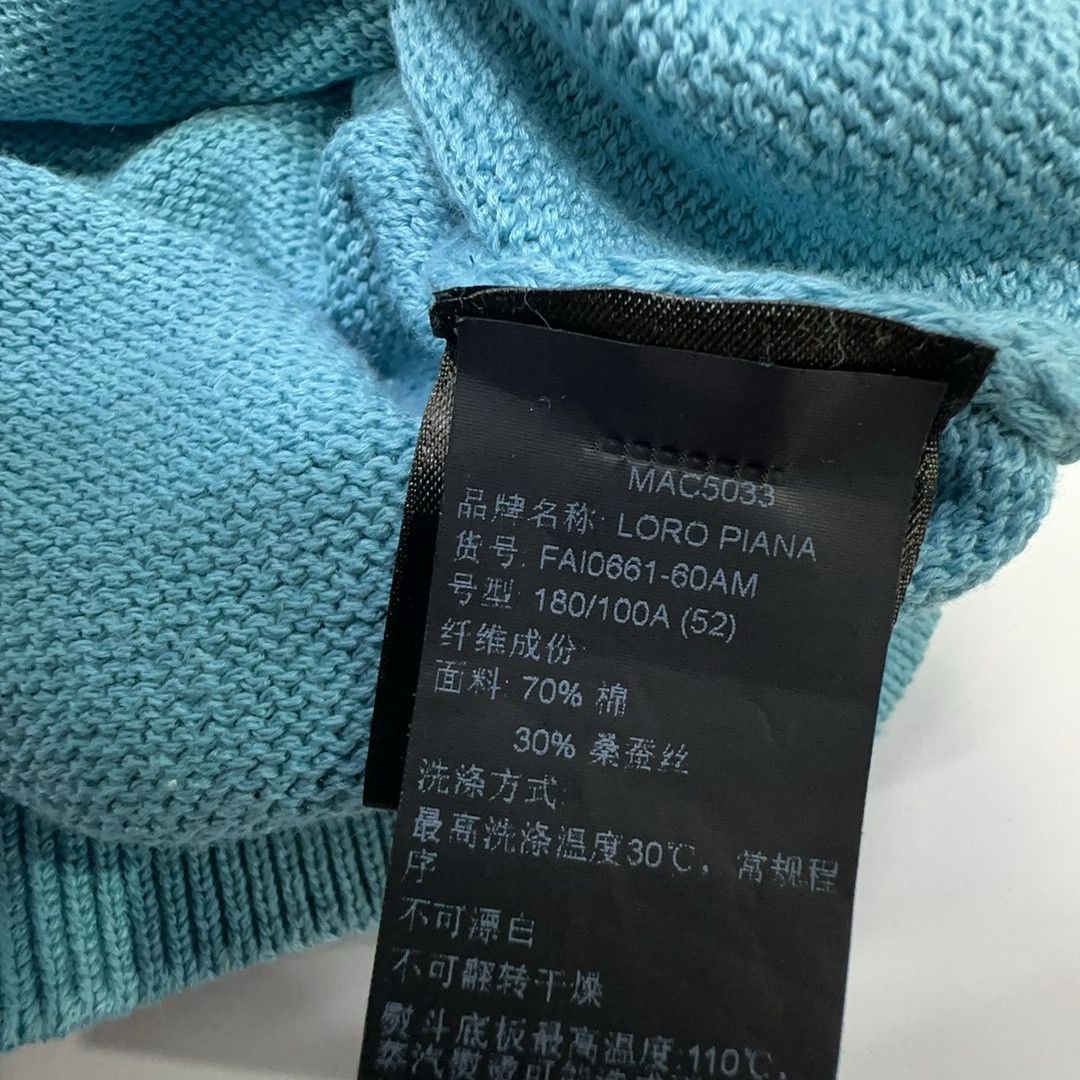 Loro Piana Blue Crewneck Sweater Size US L / EU 52-54 / 3 - 3 Thumbnail