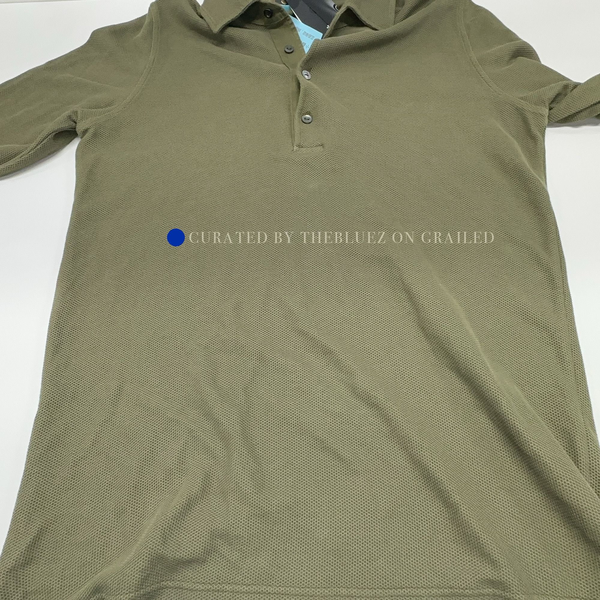 Loro Piana Green Long-Sleeve Polo Shirt Size US XS / EU 42 / 0 - 7 Thumbnail