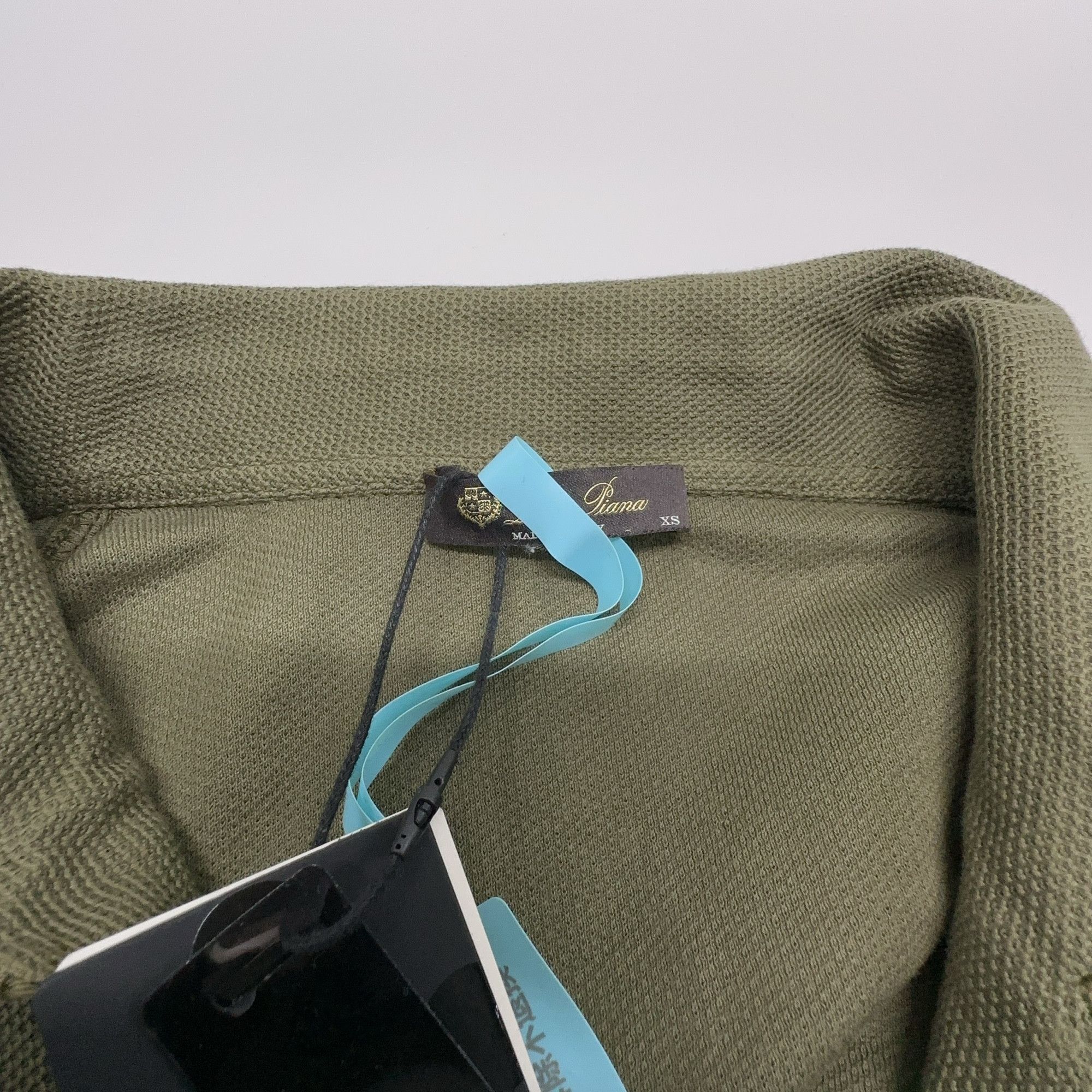 Loro Piana Green Long-Sleeve Polo Shirt Size US XS / EU 42 / 0 - 5 Thumbnail