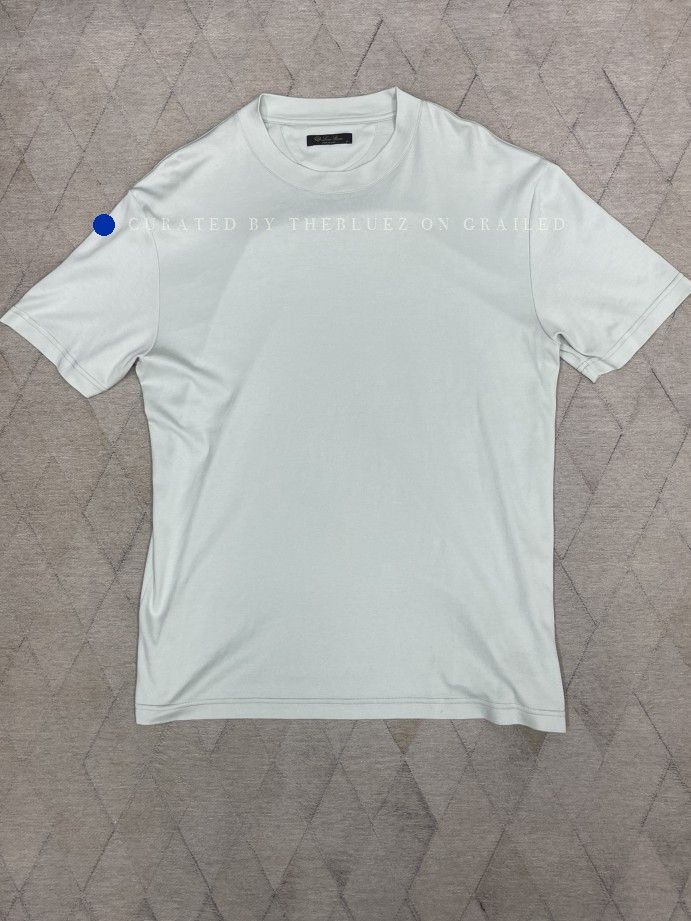 Loro Piana Green Short-Sleeve Crewneck Shirt Size US S / EU 44-46 / 1 - 3 Thumbnail