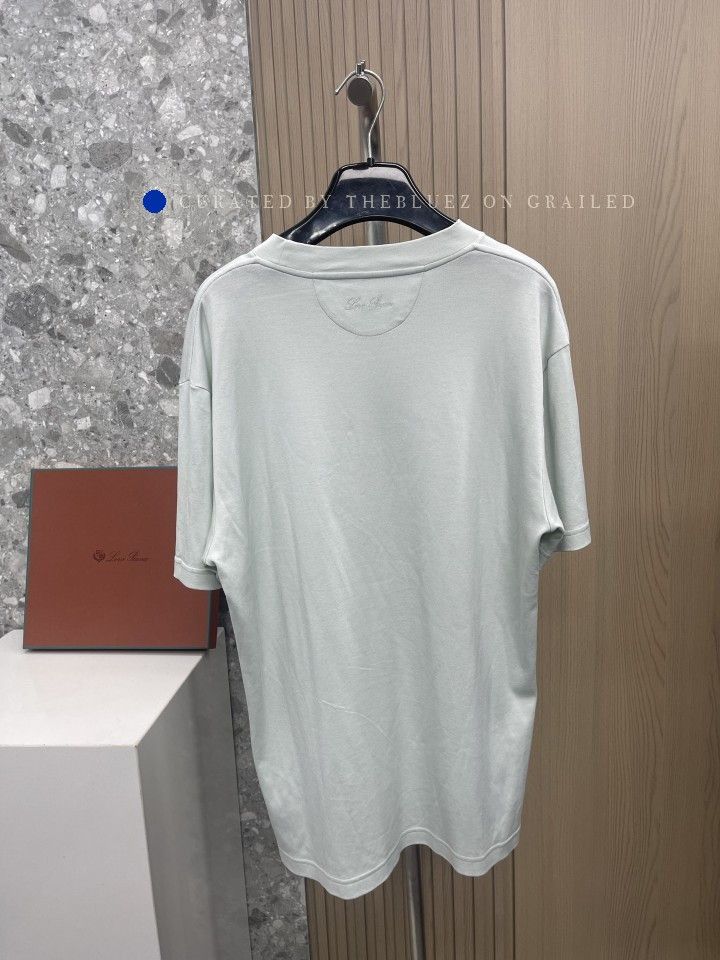 Loro Piana Green Short-Sleeve Crewneck Shirt Size US S / EU 44-46 / 1 - 2 Thumbnail