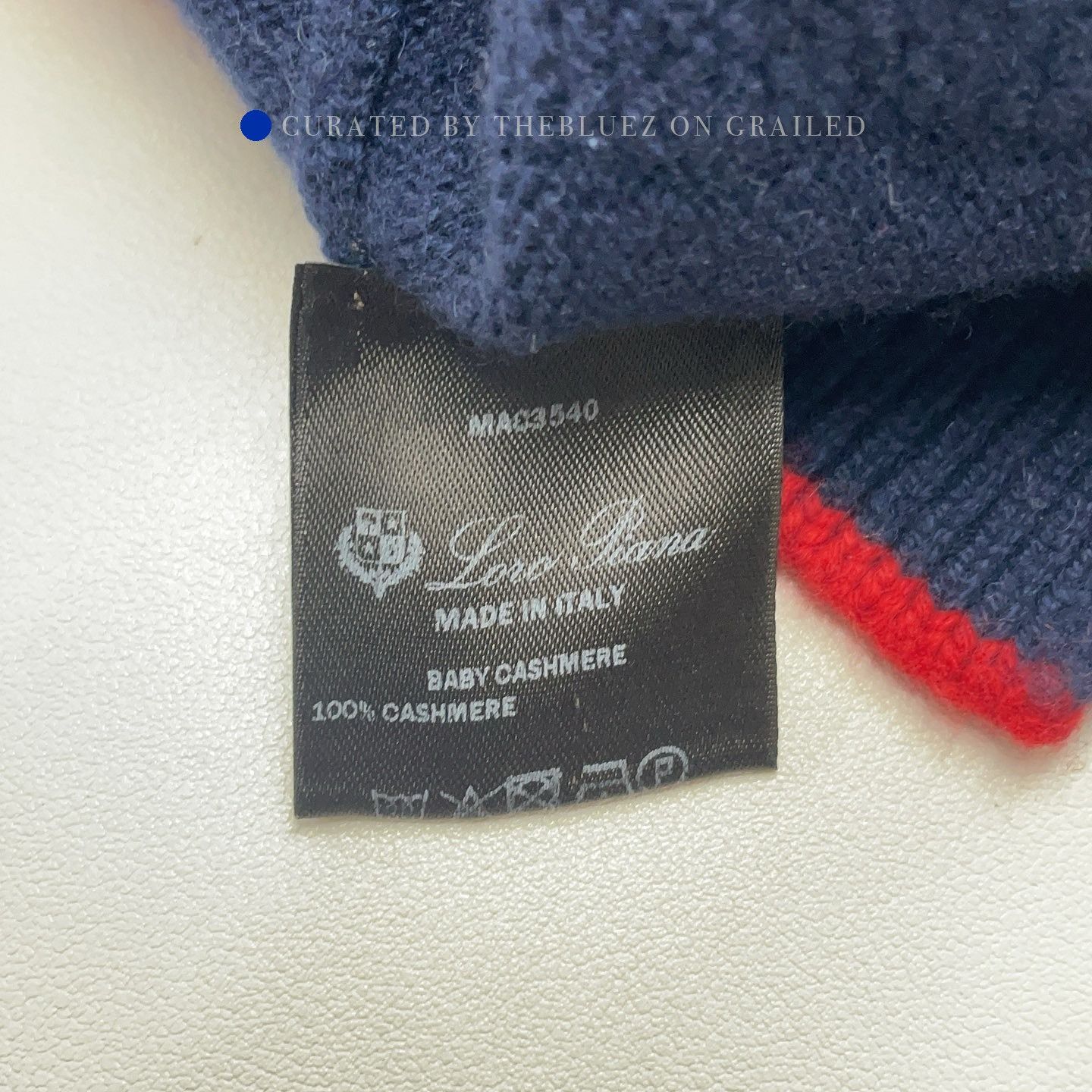 Loro Piana Blue Striped Turtleneck Sweater Size US S / EU 44-46 / 1 - 4 Thumbnail