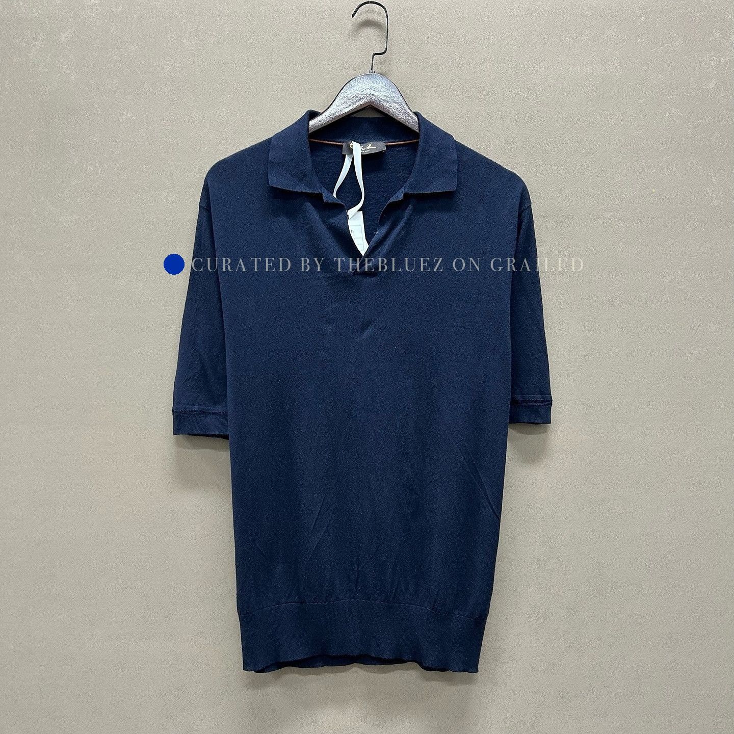Loro Piana Blue Short Sleeve Polo Shirt Size M Size US M / EU 48-50 / 2 - 5 Thumbnail