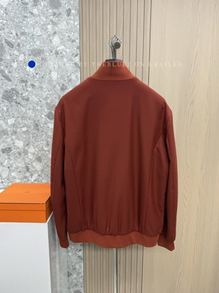 Loro Piana Red XL Bomber Jacket Size US XL / EU 56 / 4 - 2 Thumbnail