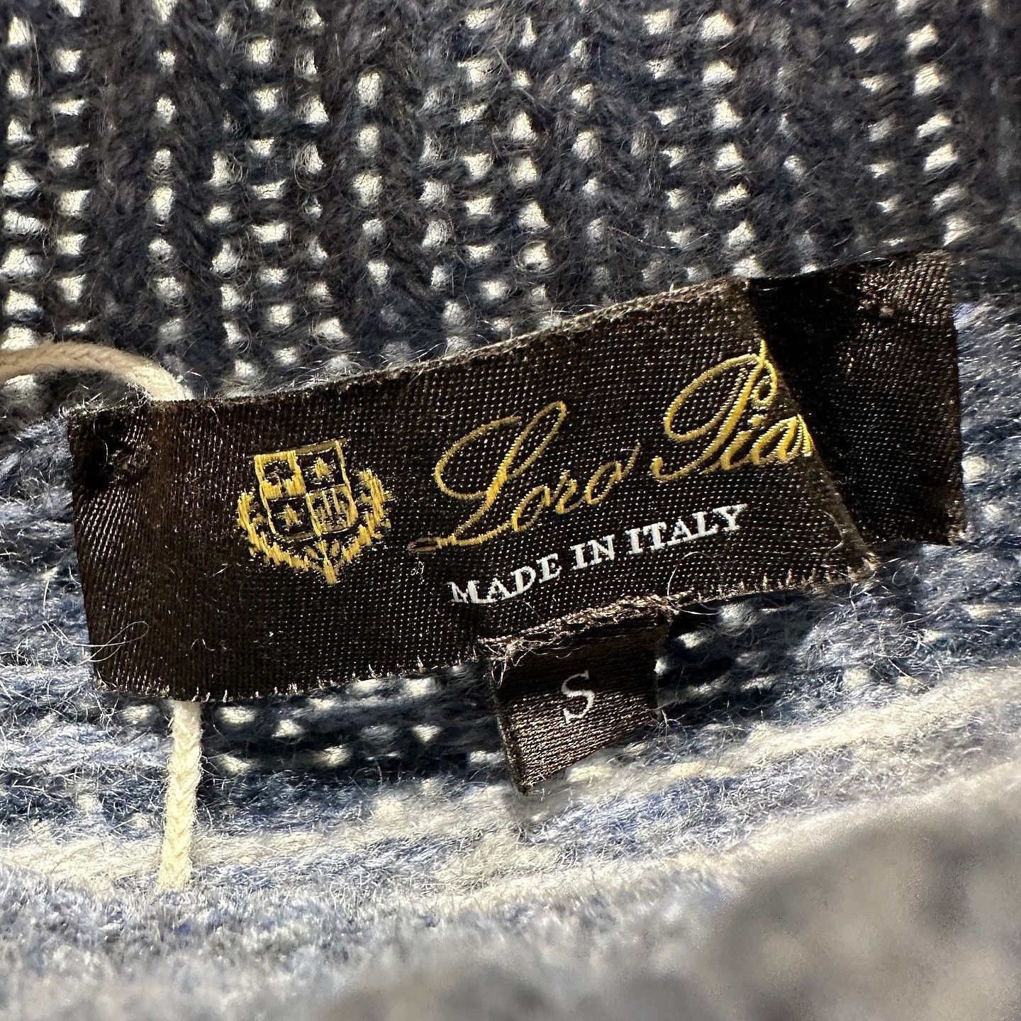 Loro Piana Gray Turtleneck Patterned Sweater Size US S / EU 44-46 / 1 - 3 Thumbnail