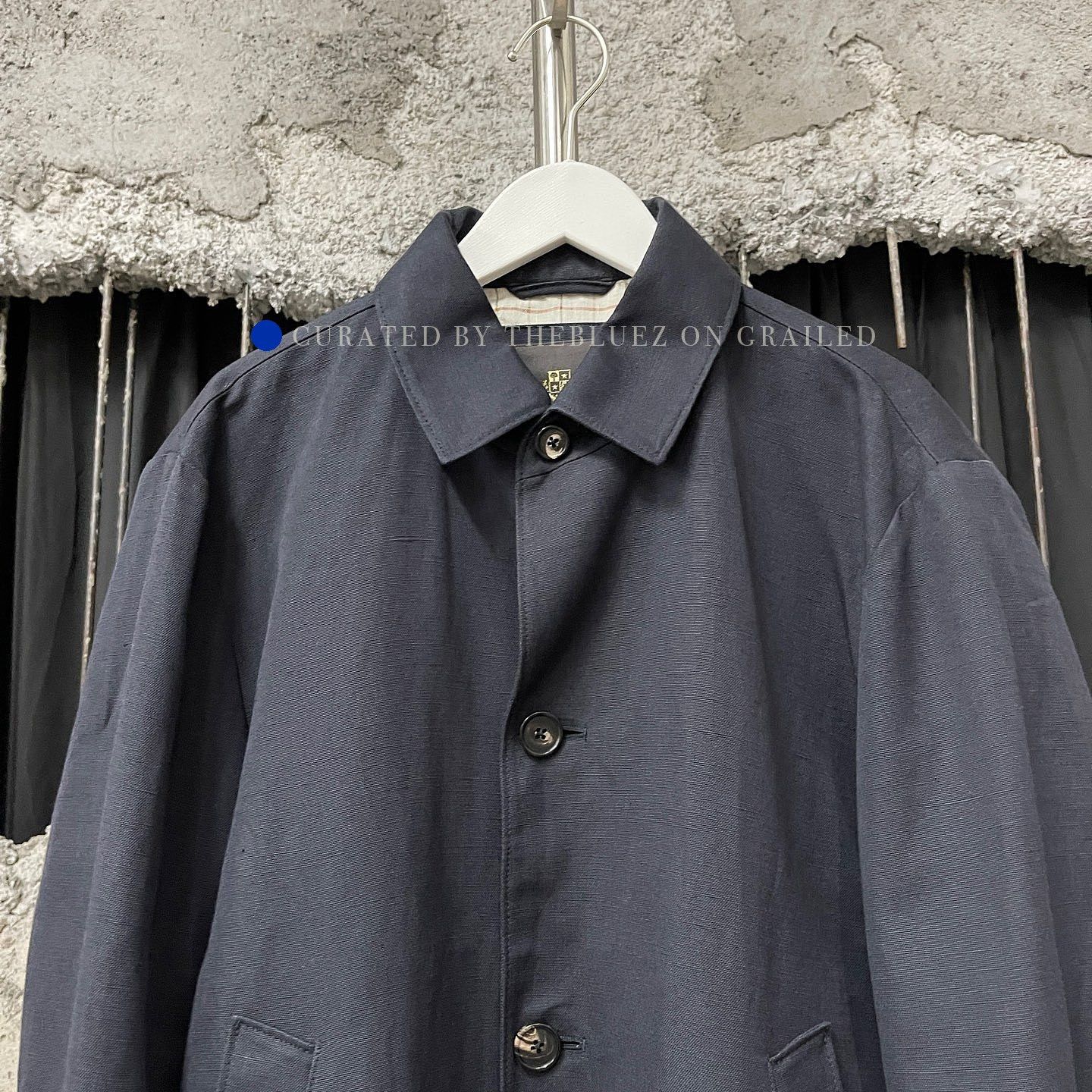 Loro Piana Blue Collared Button-Front Light Jacket S Size US S / EU 44-46 / 1 - 5 Thumbnail