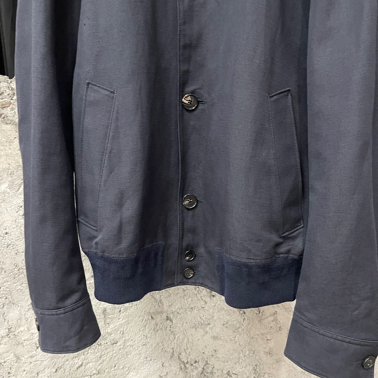 Loro Piana Blue Collared Button-Front Light Jacket S Size US S / EU 44-46 / 1 - 6 Thumbnail
