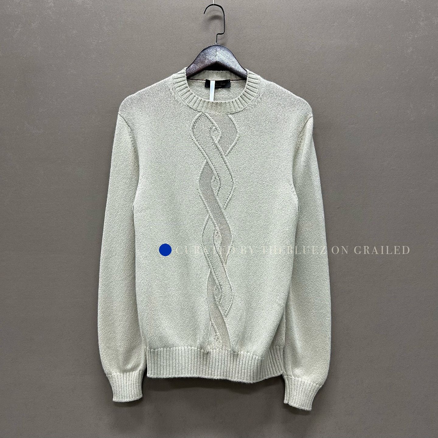 Loro Piana Beige Cable Knit Crewneck Sweater Size M Size US M / EU 48-50 / 2 - 5 Thumbnail