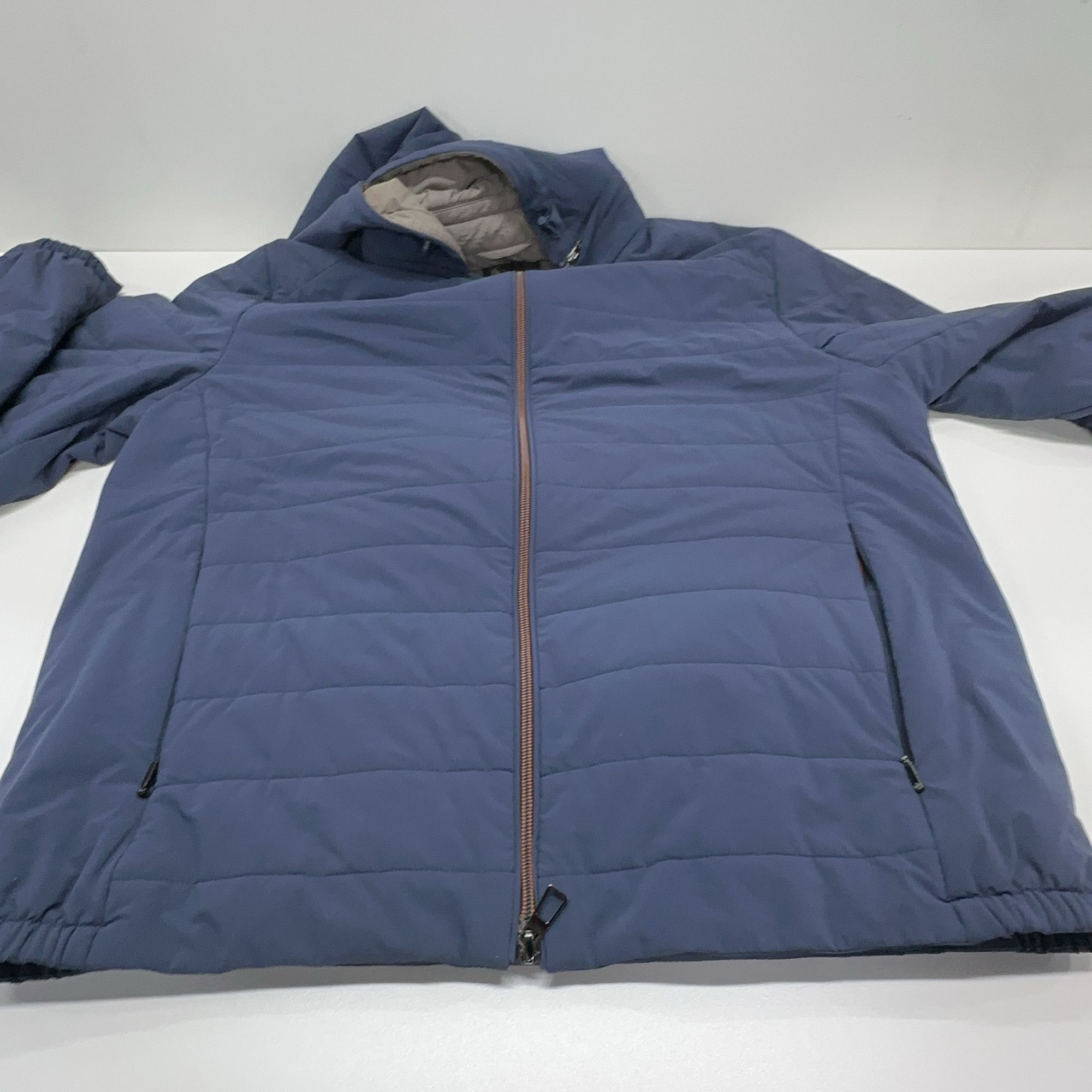 Loro Piana Blue Hooded Light Jacket Size L Size US L / EU 52-54 / 3 - 12 Thumbnail