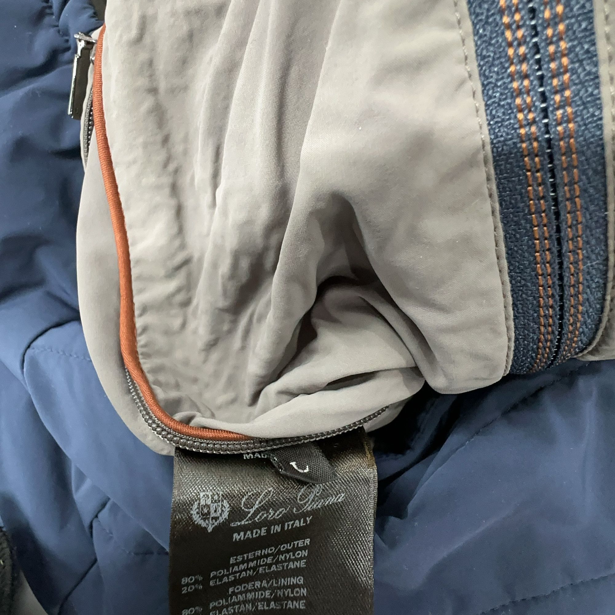 Loro Piana Blue Hooded Light Jacket Size L Size US L / EU 52-54 / 3 - 3 Thumbnail
