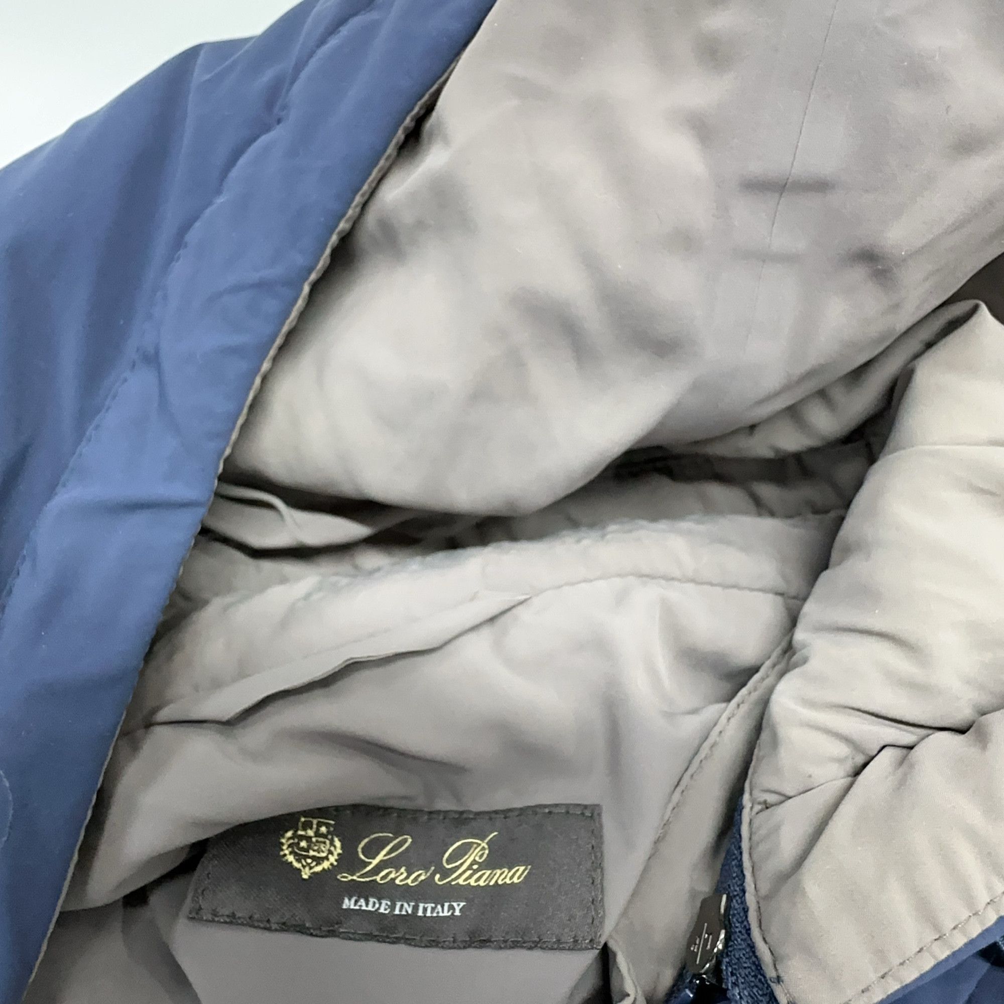 Loro Piana Blue Hooded Light Jacket Size L Size US L / EU 52-54 / 3 - 5 Thumbnail