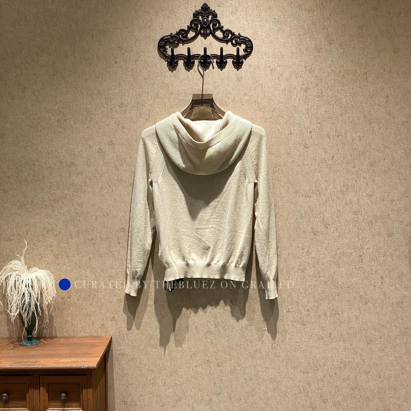 Loro Piana Beige Zip-Up Hoodie with Long Sleeves - Size S Size US S / EU 44-46 / 1 - 2 Thumbnail