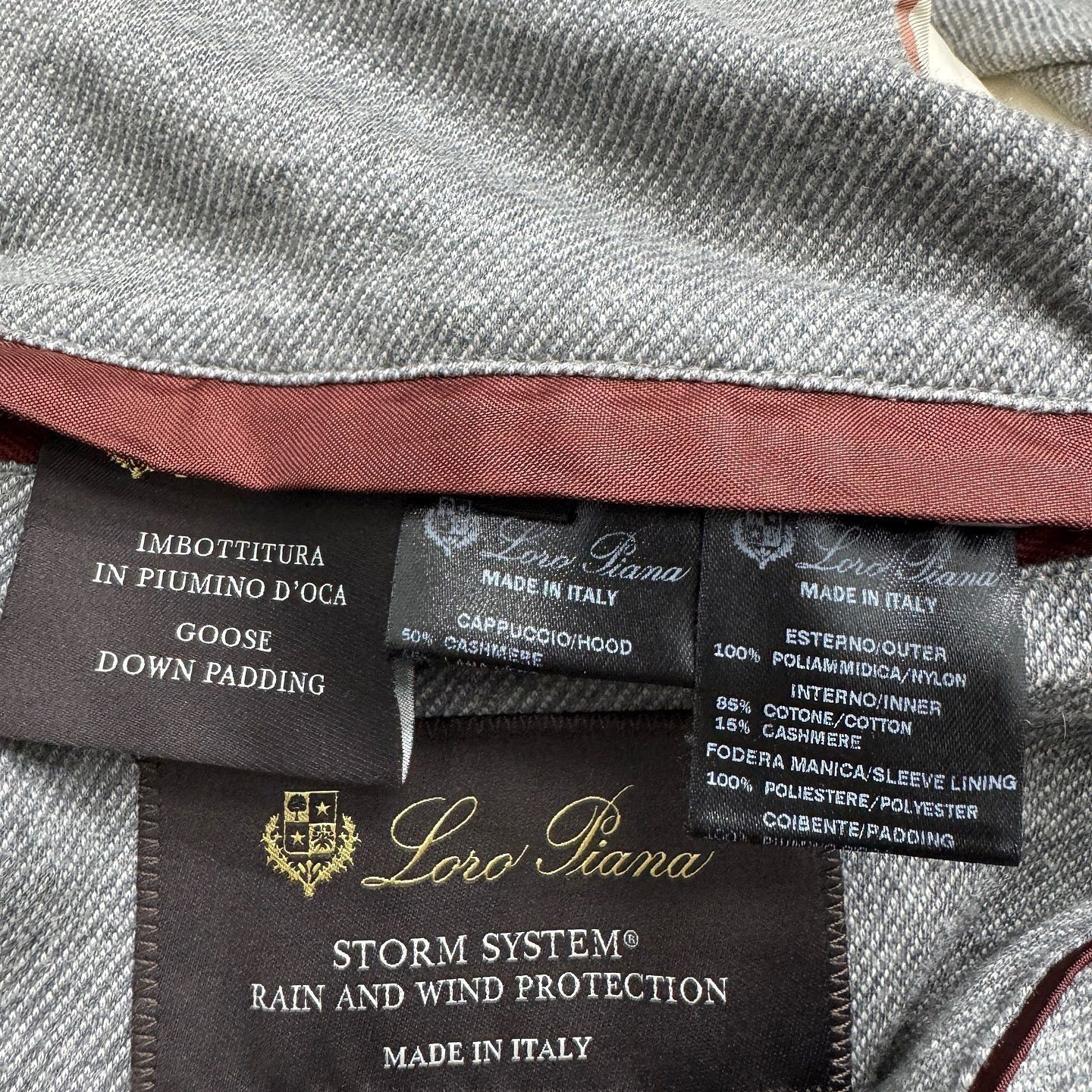 Loro Piana Gray Padded Hooded Jacket with Button Front Size US S / EU 44-46 / 1 - 4 Thumbnail