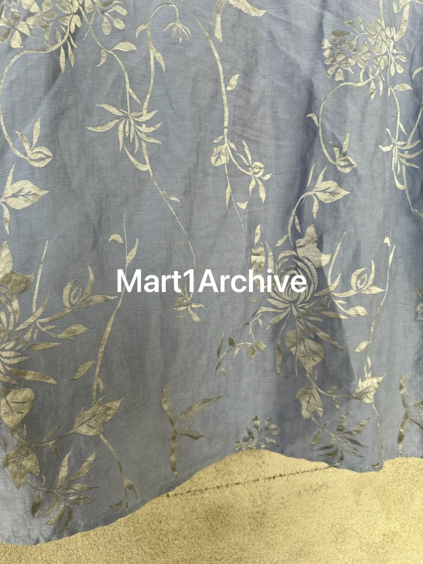 Haider Ackermann Blue Floral Light Jacket with Pockets - Size M Size US M / EU 48-50 / 2 - 5 Thumbnail