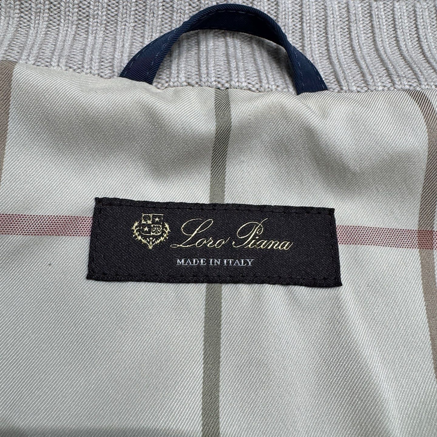 Loro Piana Blue Lightweight Jacket with Collar and Pockets Size US XXL / EU 58 / 5 - 3 Thumbnail