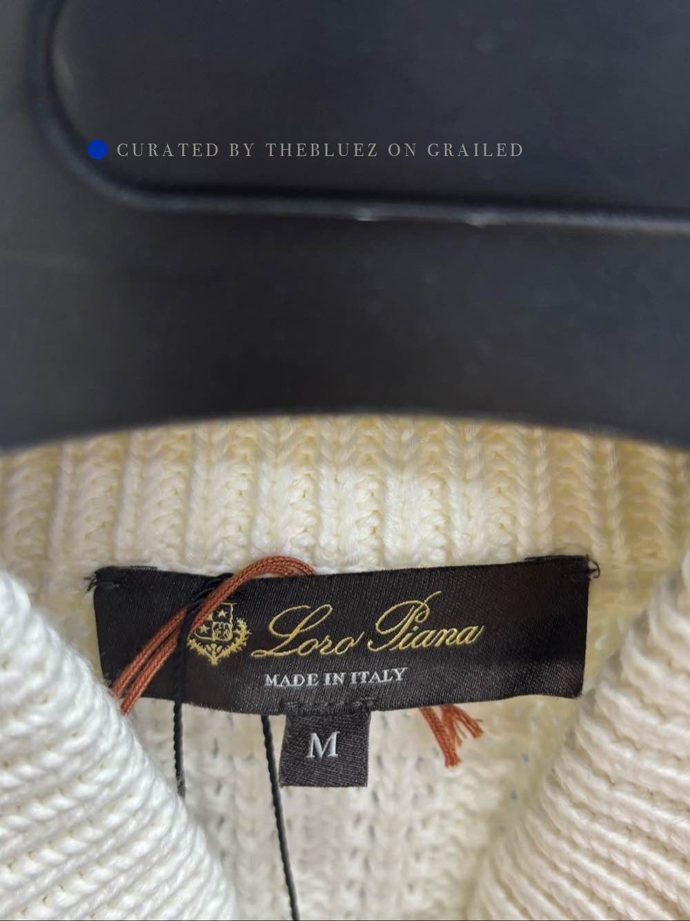 Loro Piana White Zip-Front Ribbed Knit Sweater Size US M / EU 48-50 / 2 - 3 Thumbnail