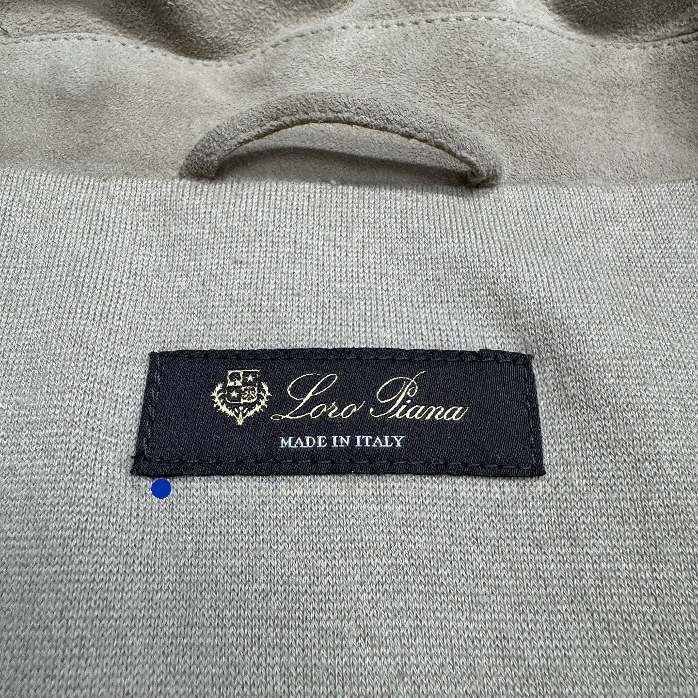 Loro Piana Beige Leather Jacket with Stand Collar - Size M Size US M / EU 48-50 / 2 - 3 Thumbnail