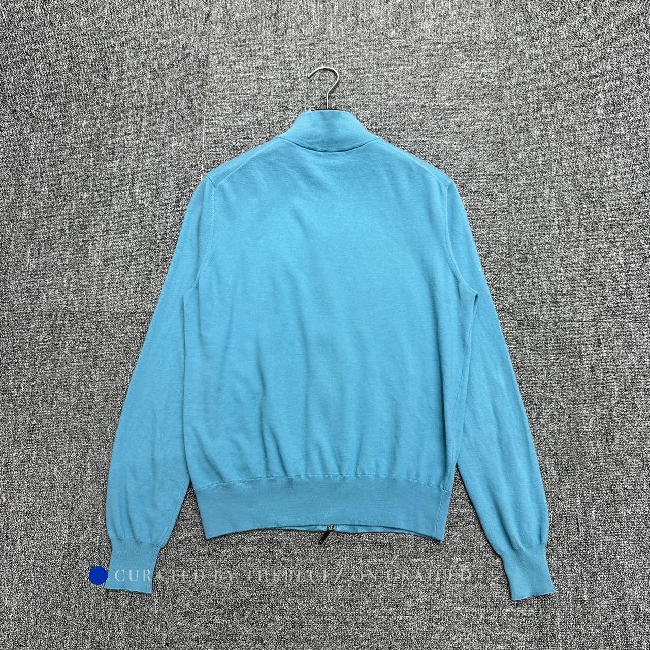 Loro Piana Blue Zip-Up Knit Sweater Jacket Size US S / EU 44-46 / 1 - 2 Thumbnail