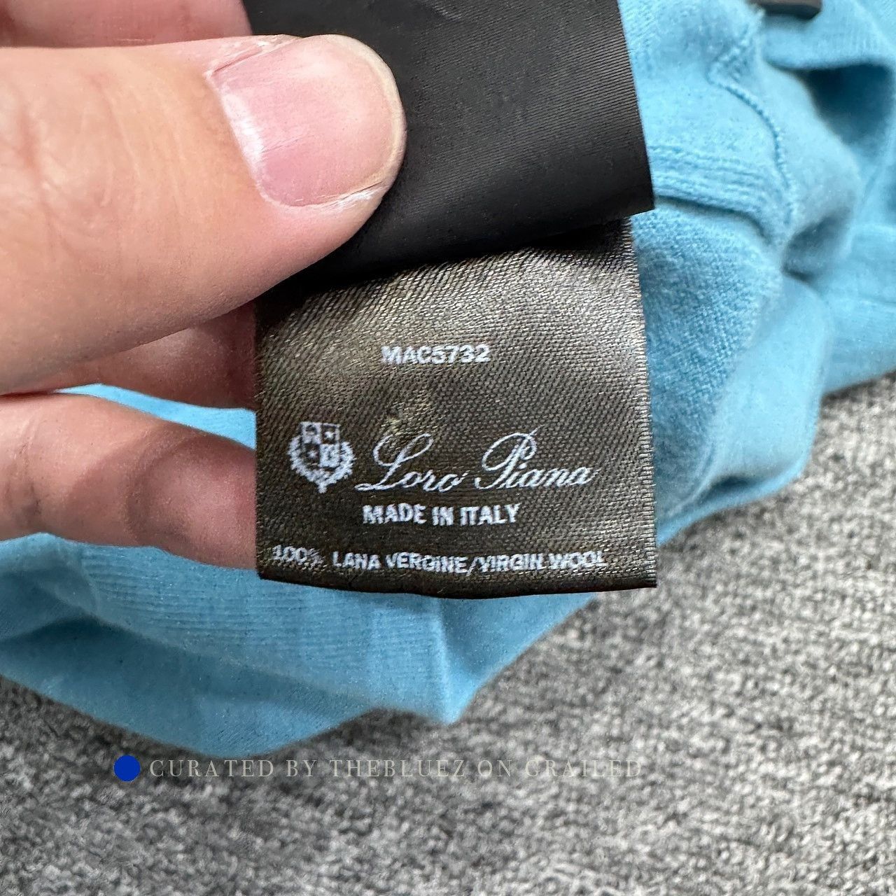 Loro Piana Blue Zip-Up Knit Sweater Jacket Size US S / EU 44-46 / 1 - 5 Thumbnail