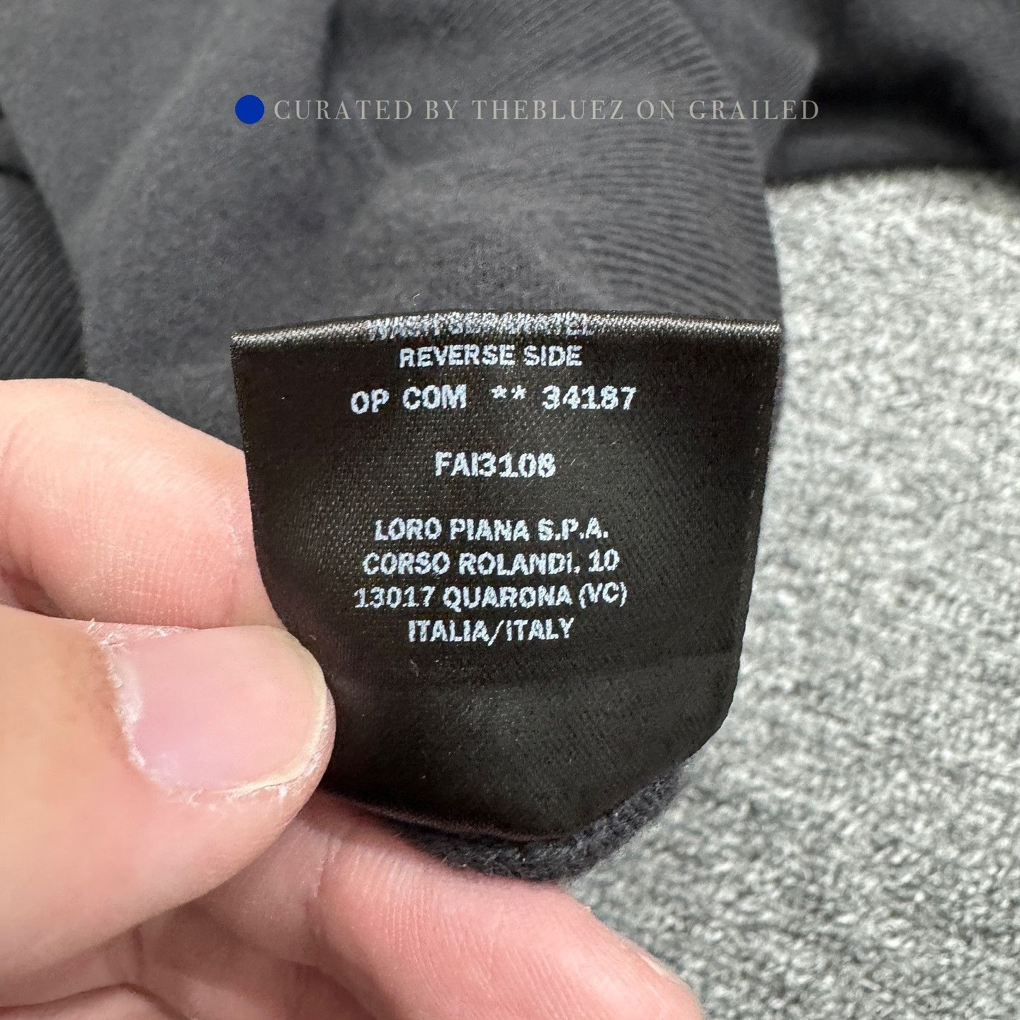 Loro Piana Black Crewneck Sweatshirt - Size L Size US L / EU 52-54 / 3 - 5 Thumbnail