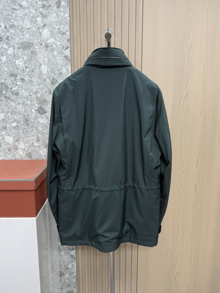 Loro Piana Green Utility Jacket with Multiple Pockets Size M Size US M / EU 48-50 / 2 - 2 Thumbnail
