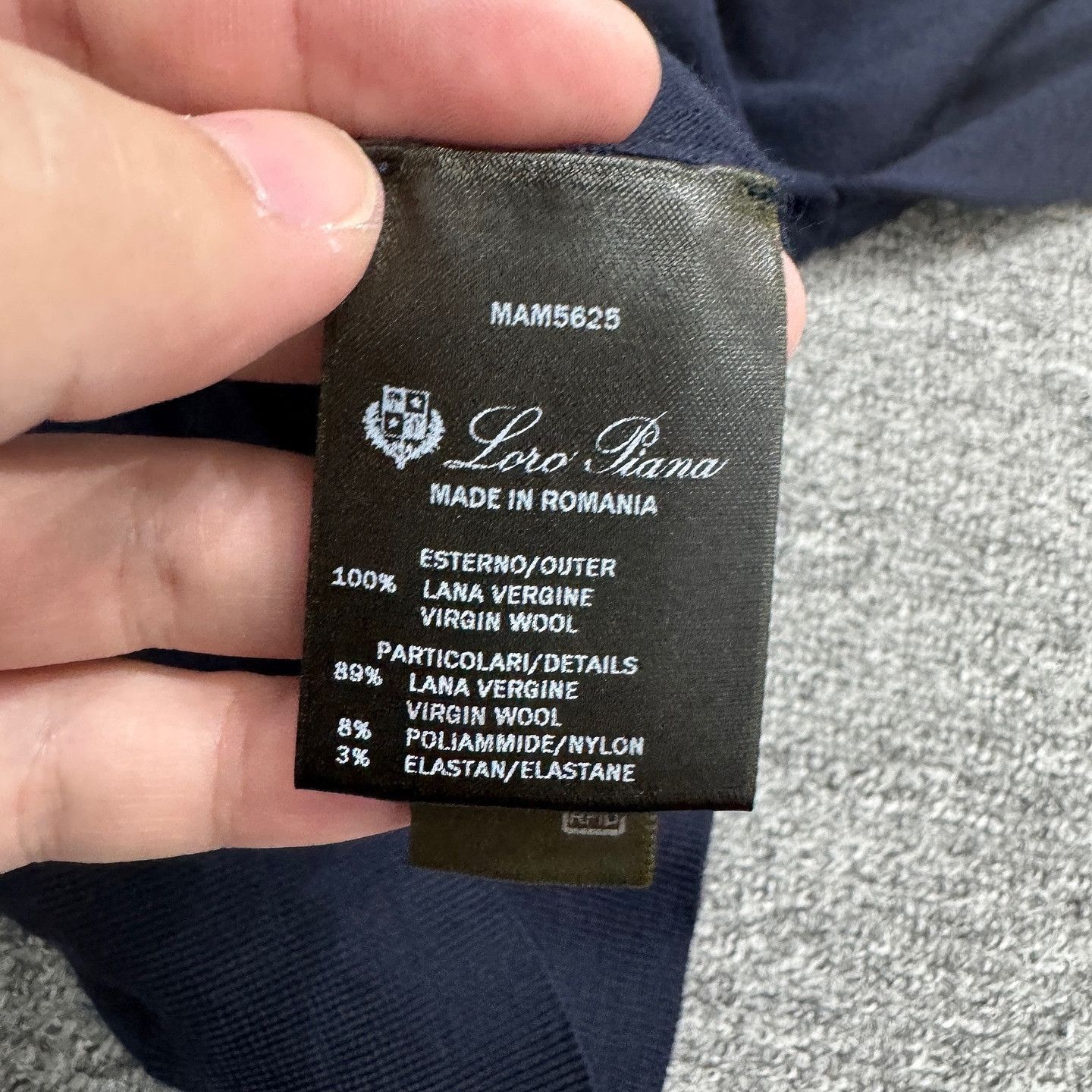 Loro Piana Blue Long Sleeve Polo Shirt Size S Size US S / EU 44-46 / 1 - 4 Thumbnail