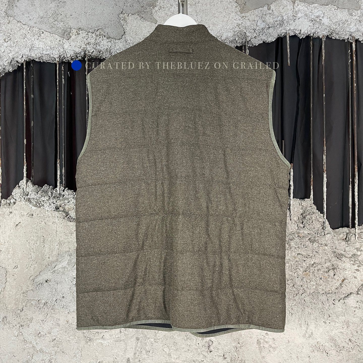 Loro Piana Green Quilted Sleeveless Outerwear Vest XL Size US XL / EU 56 / 4 - 2 Thumbnail