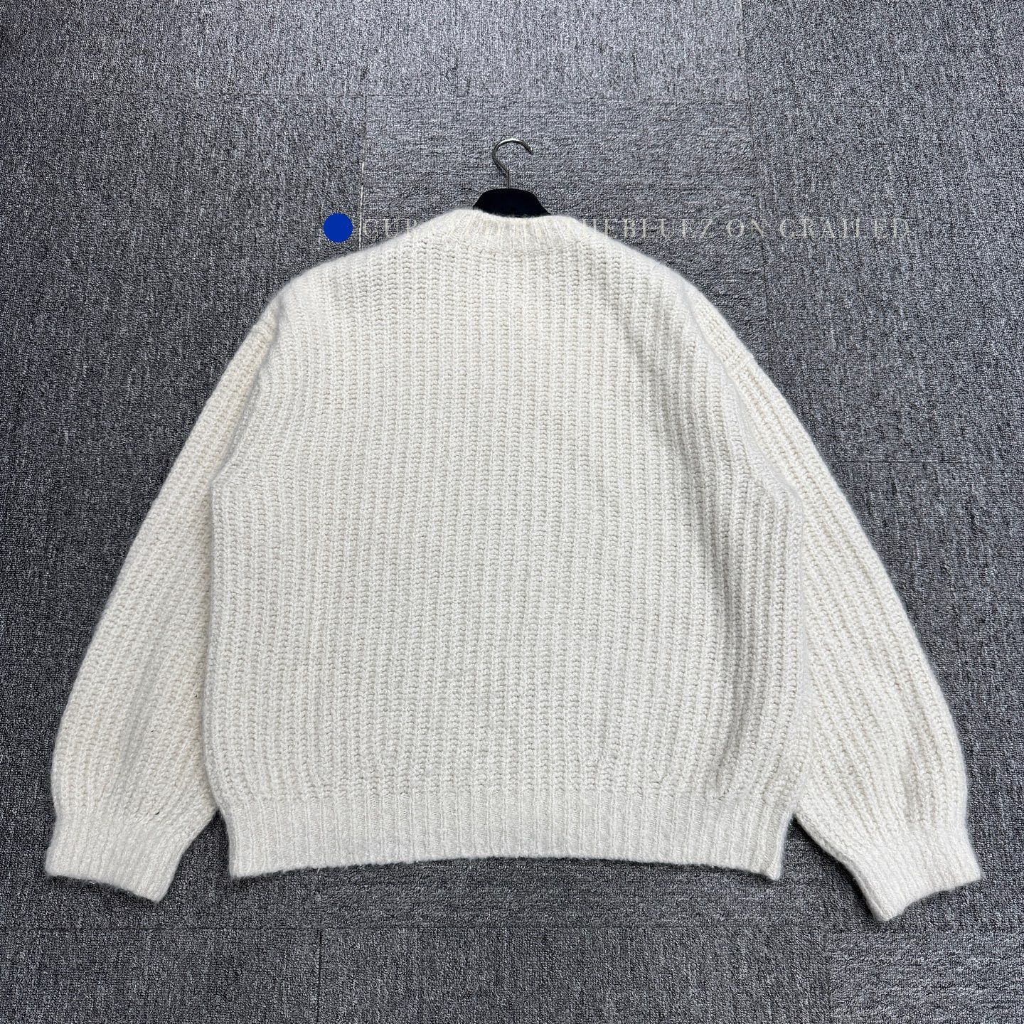 Loro Piana White Ribbed Knit Sweater - Size L Size US L / EU 52-54 / 3 - 2 Thumbnail