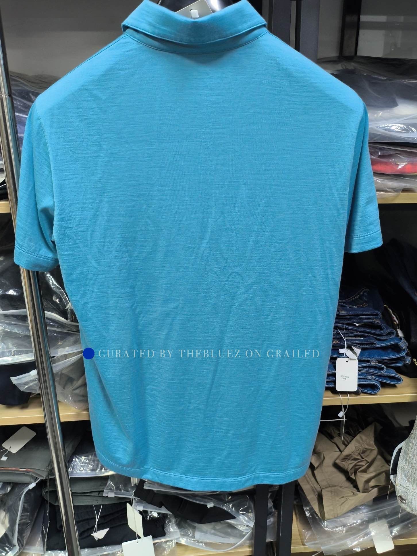 Loro Piana Blue Short-Sleeve Polo Shirt Size US S / EU 44-46 / 1 - 2 Thumbnail