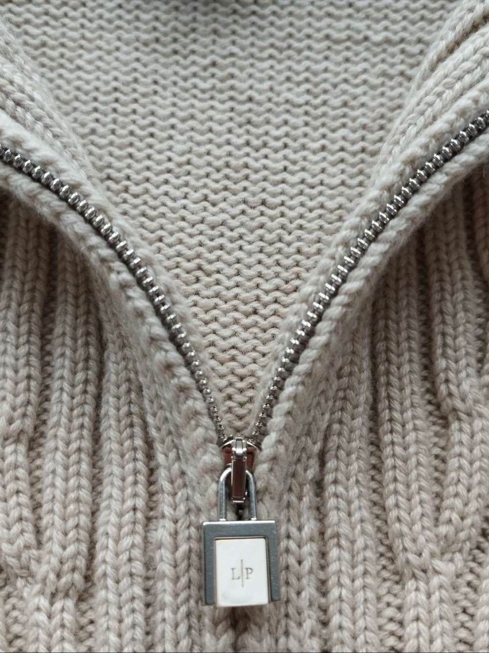 Loro Piana Gray Collared Half-Zip Sweater - Size L Size US L / EU 52-54 / 3 - 7 Thumbnail