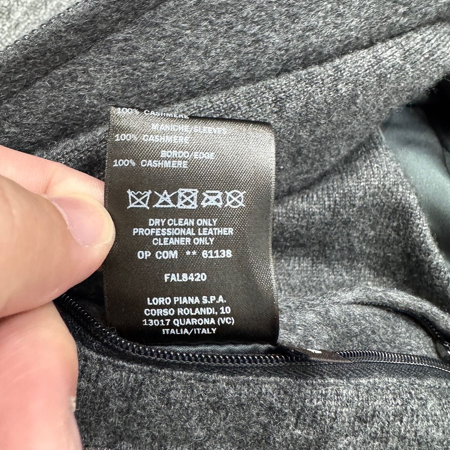 Loro Piana Black Leather Panel Zip-Up Hoodie Size US S / EU 44-46 / 1 - 6 Thumbnail