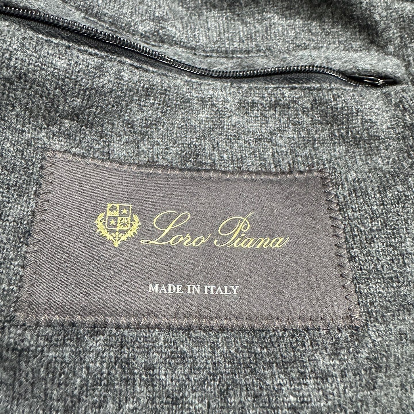 Loro Piana Black Leather Panel Zip-Up Hoodie Size US S / EU 44-46 / 1 - 5 Thumbnail