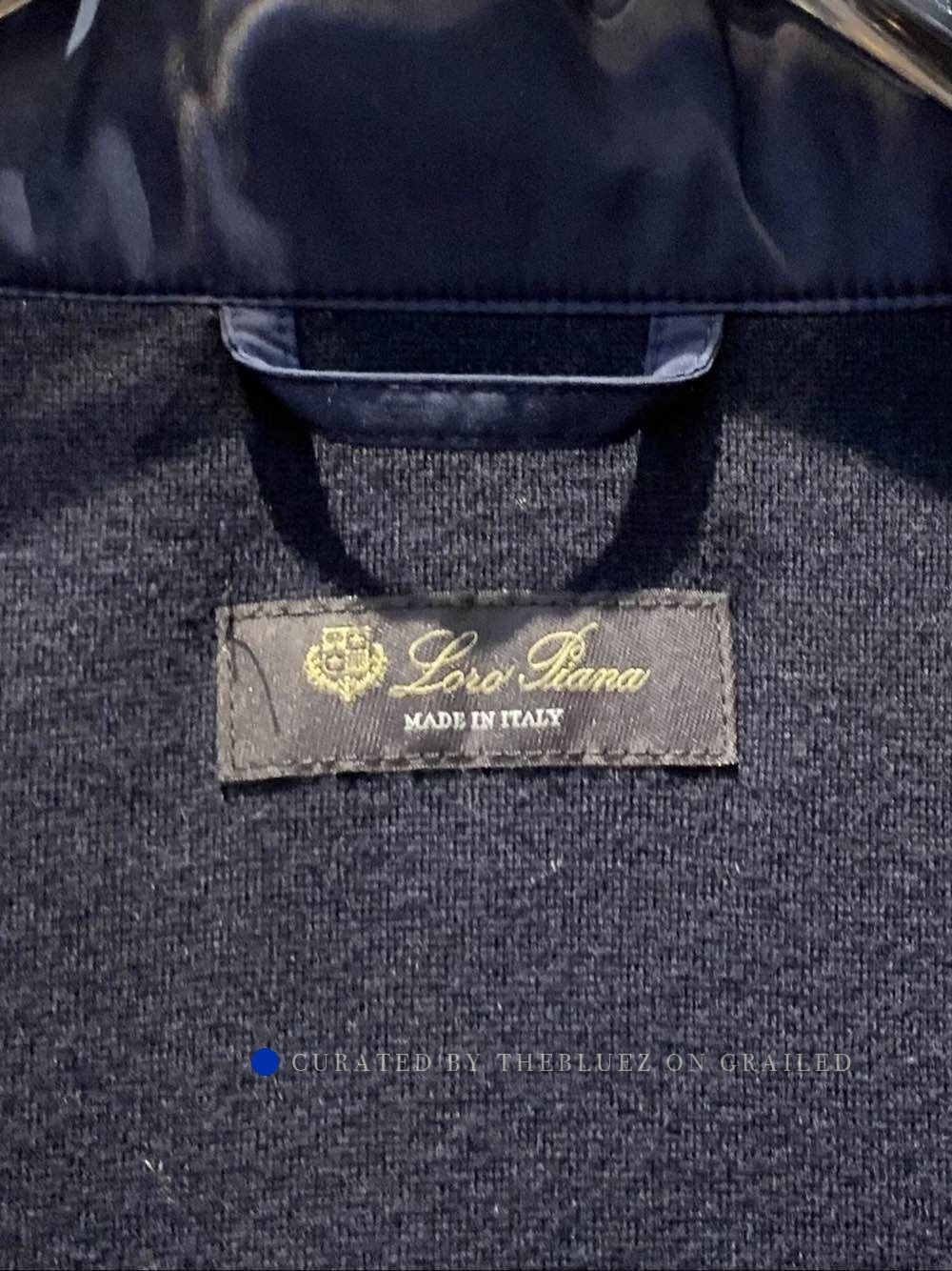 Loro Piana Blue High-Collar Multi-Pocket Jacket Size L Size US L / EU 52-54 / 3 - 3 Thumbnail