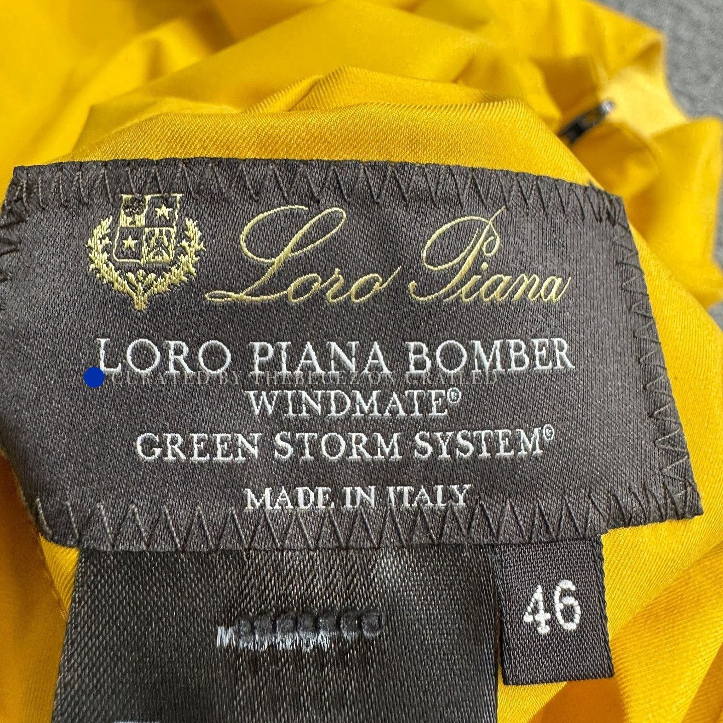Loro Piana Yellow Zip-Up Bomber Jacket Size S Size US S / EU 44-46 / 1 - 3 Thumbnail